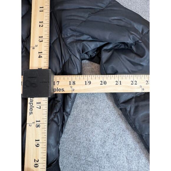 The North Face Apres Parkina Puffer Jacket Womens Black Quilted Down Coat Medium - Picture 2 of 10